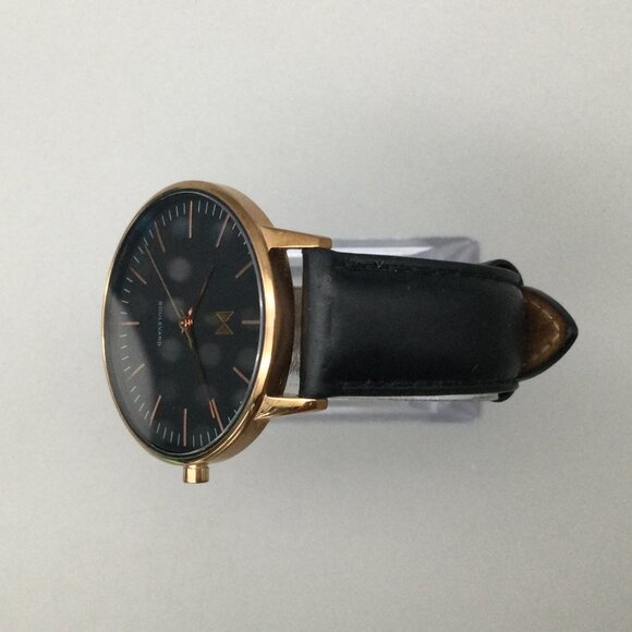 MVMT Santa Monica Watch Women 38mm Rose Gold Tone Black Dial Leather Band main image 9